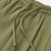 Green Tencel nine-inch pants for women, slimming, breathable and casual trousers Application Scenario